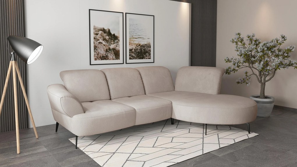 XXXLutz ROHOVÁ SEDAČKA, textil, sivobéžová Sit & More - Sedačky - 000144013237