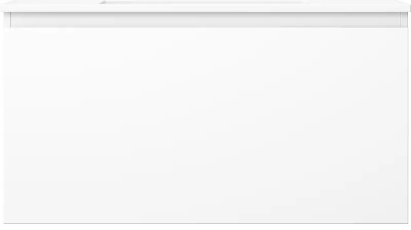 Mexen Orio, kúpeľňová skrinka 90 cm s umývadlom Otis, 1 zásuvka, biela matná, 91A10-09047-1-BF01-W18M01