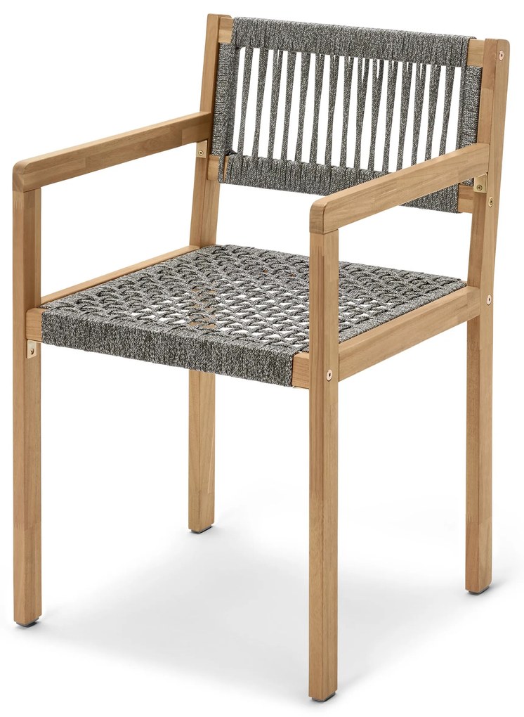 Jedálenská stolička s textilným výpletom