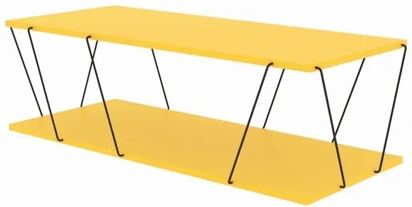 Sconto Konferenčný stolík LABRANDA žltá/čierna