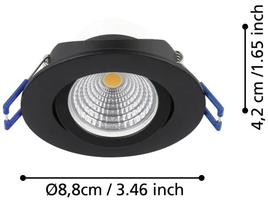 Eglo 900747 - SADA 3x LED Stmievateľné podhľadové svietidlo SALICETO LED/6W/230V