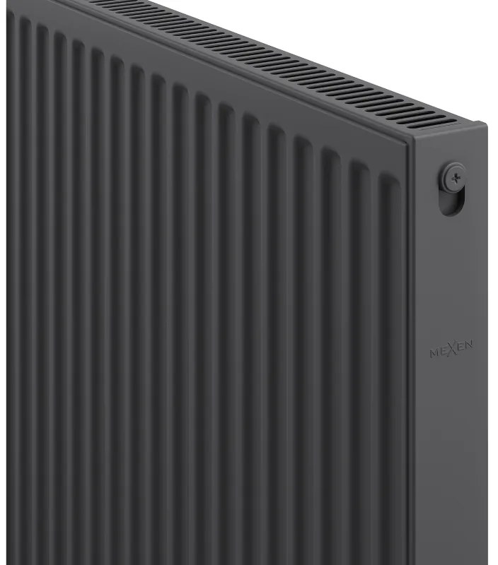 Mexen, panelový radiátor Mexen C11 500 x 400 mm, bočné pripojenie, 319 W, antracitový - W411-050-040-66