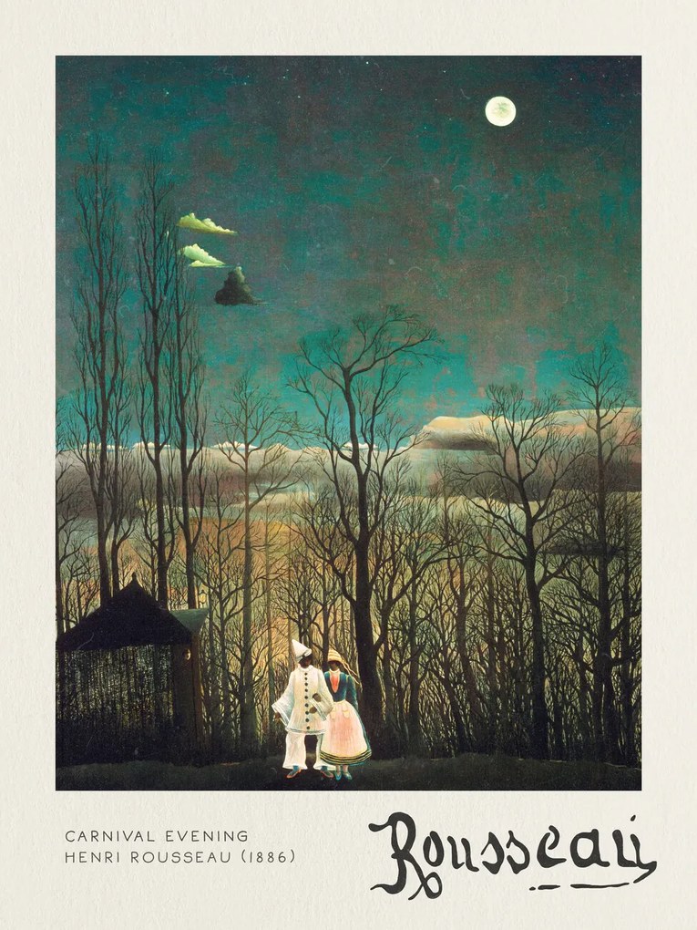 Umelecká tlač Carnival Evening - Henri Rousseau, (30 x 40 cm)