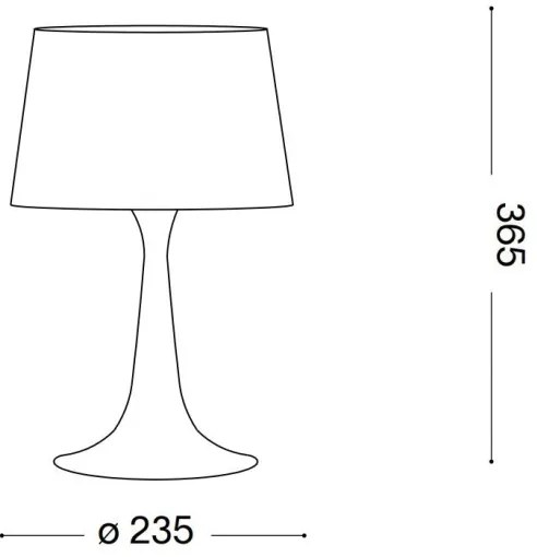 Ideal Lux - Stolná lampa 1xE27/60W/230V