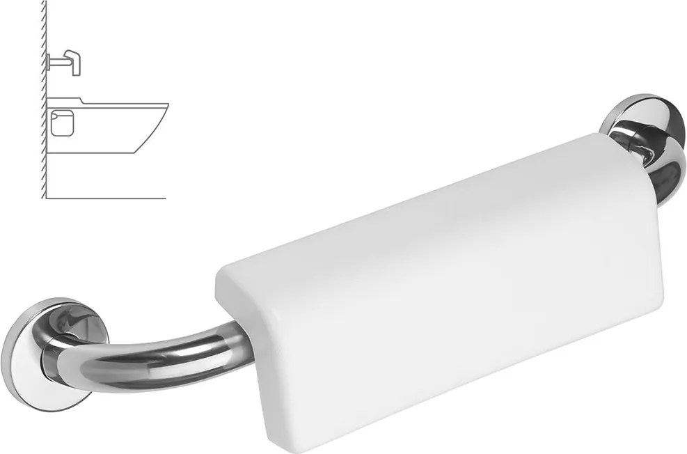 Sapho Sapho, HANDICAP madlo s opierkou chrbta 500mm, leštená nehrdzavejúca oceľ, XH575