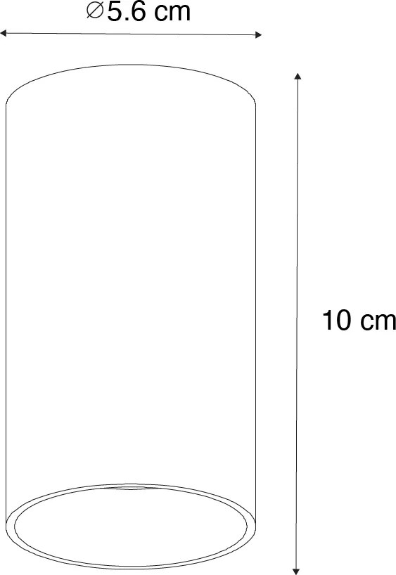 Moderné bodové svetlo tmavo bronzové 5,5 cm - Tuba