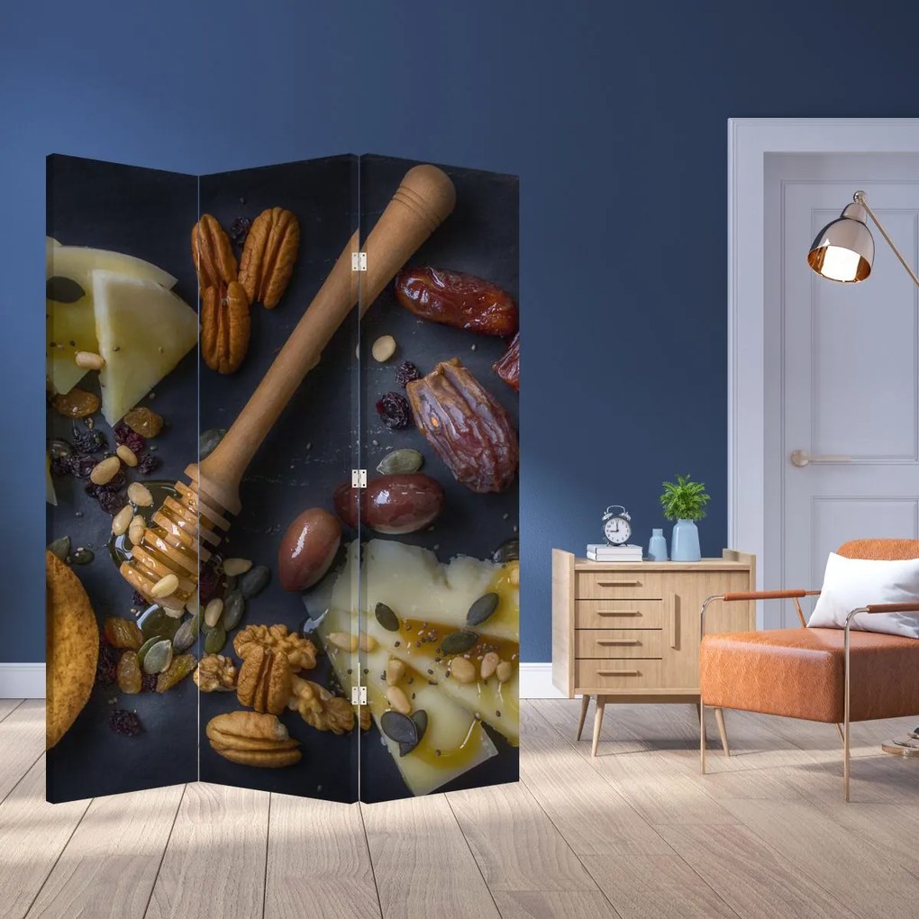 Paraván - Sušené ovocie (126x170 cm)