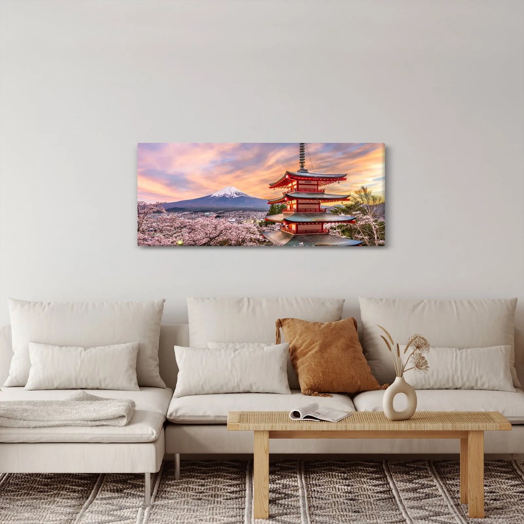 Obraz - Fudži, Japonsko (120x50 cm)