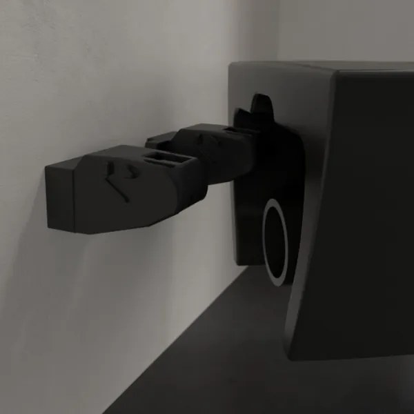 Villeroy & Boch 5614R0R7 - Závesné WC SUBWAY keramika/čierna