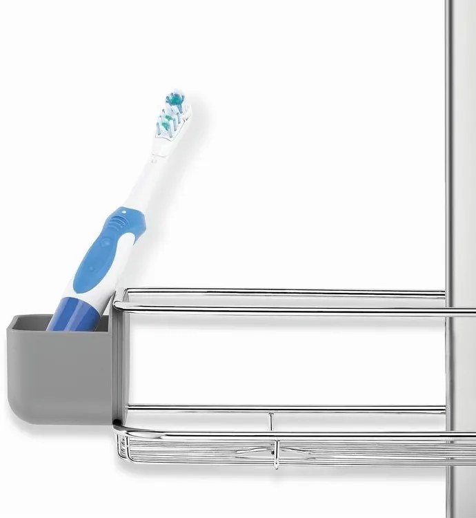 Nastaviteľný držiak do sprchy Plus, nerez