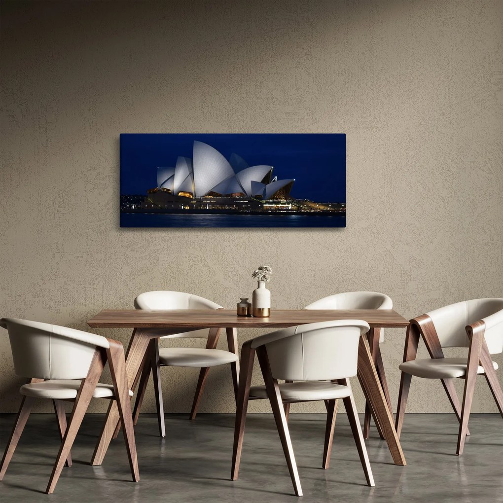 Obraz nočného Sydney (120x50 cm)