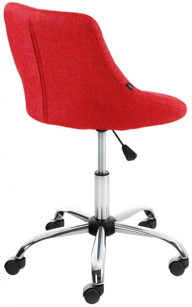 Design-Shop Pracovná stolička Lazio - látka - Červená
