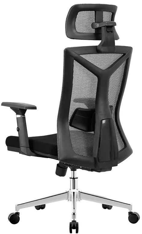 Kancelárska ergonomická stolička Neoseat MARCO — látka, čierna, nosnosť 150 kg