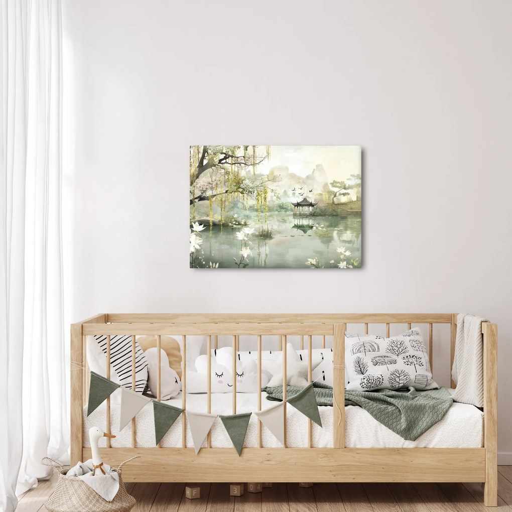Obraz - Čínske jazero (70x50 cm)