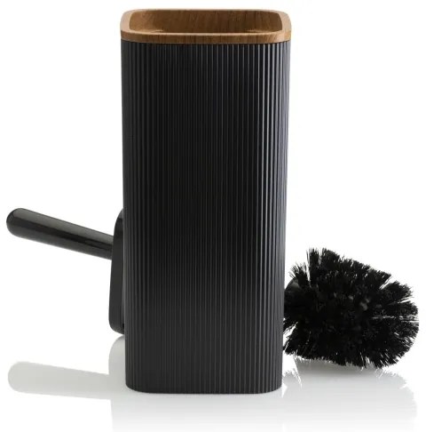 Kúpeľňový set ZOYA 5 ks čierna/hnedá