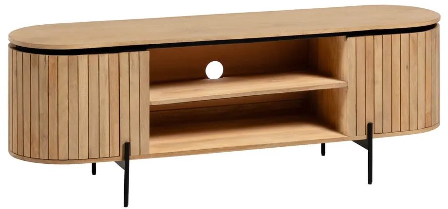TV stolík z mangového dreva v prírodnej farbe 160x56 cm Licia – Kave Home