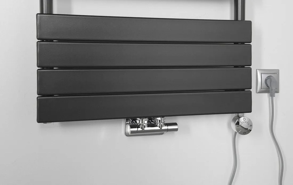 Aqualine Aqualine, BONDI vykurovacie teleso 600x1222mm, antracit, DC425T