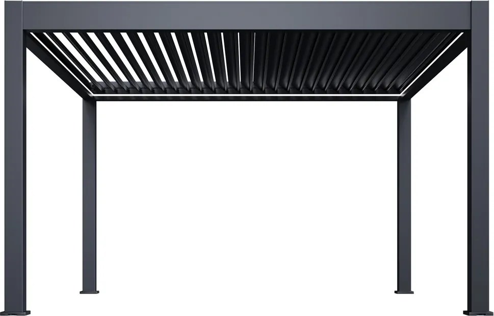 Luxusná ELEKTRICKÁ bioklimatická pergola PRESTIGE 4x4 m, hliník - voľne stojaca