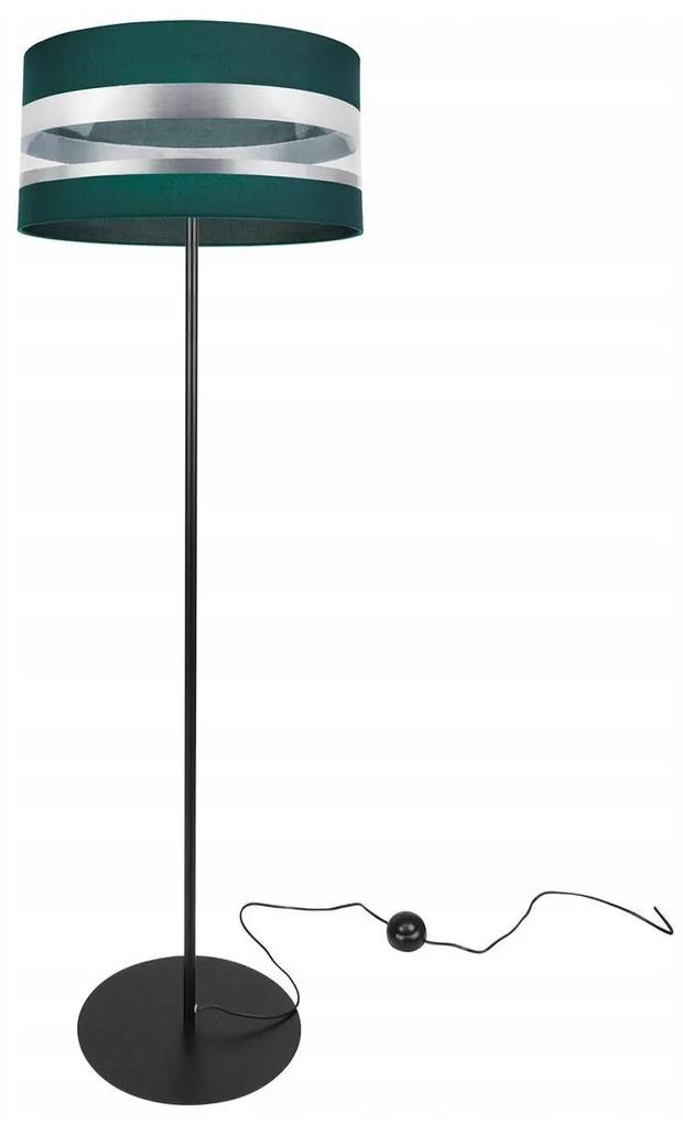 Stojacia lampa Intense chrome, 1x textilné tienidlo (výber zo 6 farieb), (výber z 3 farieb konštrukcie), (fi 40cm), o