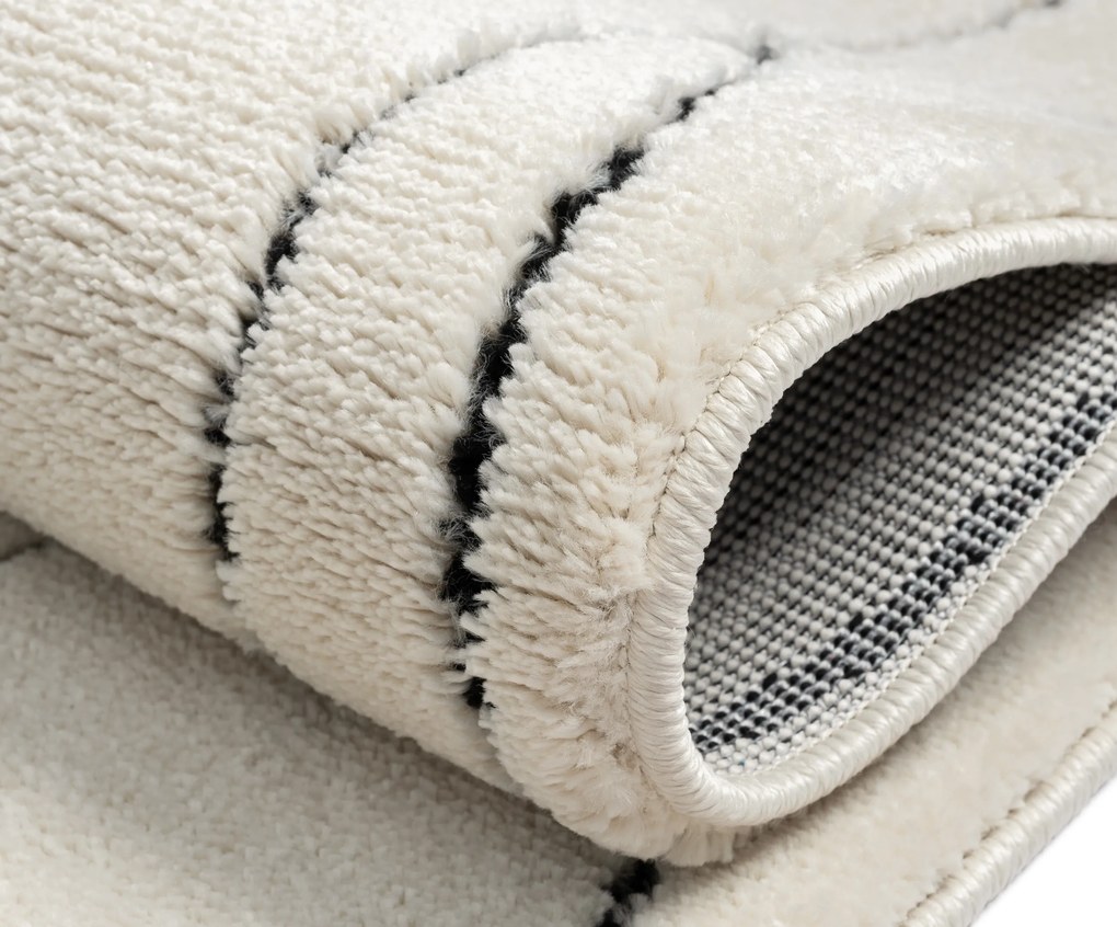 Behúň Moroccan Serenity CA40082 weiß, 80x250, čiernobiela, obývacia izba, My Flair