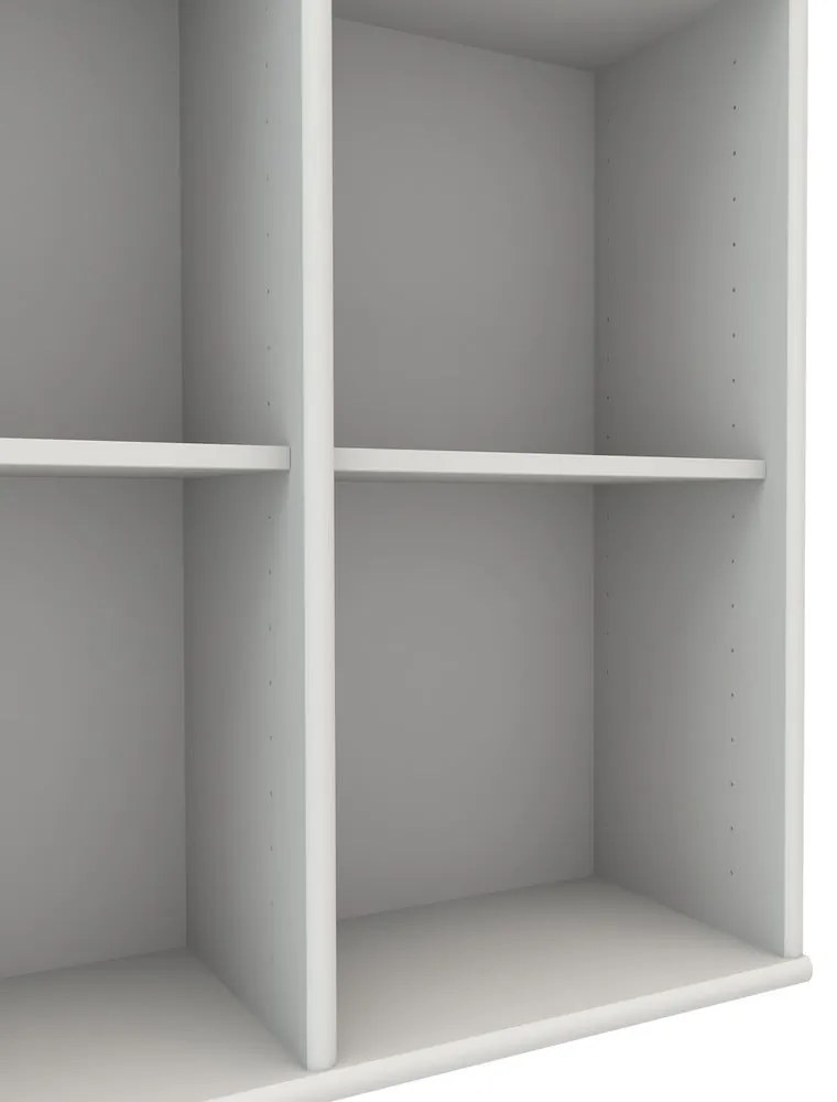 Biela nástenná knižnica Mistral 025