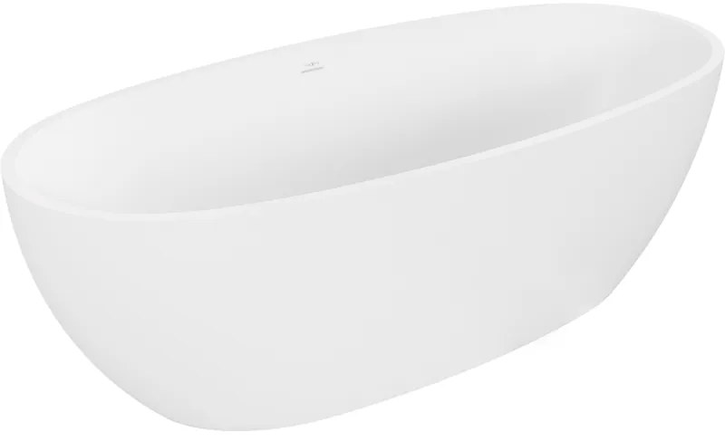 Mexen Torino, voľne stojaca vaňa z konglomerátu 155x78 cm, biela matná, 57271557800