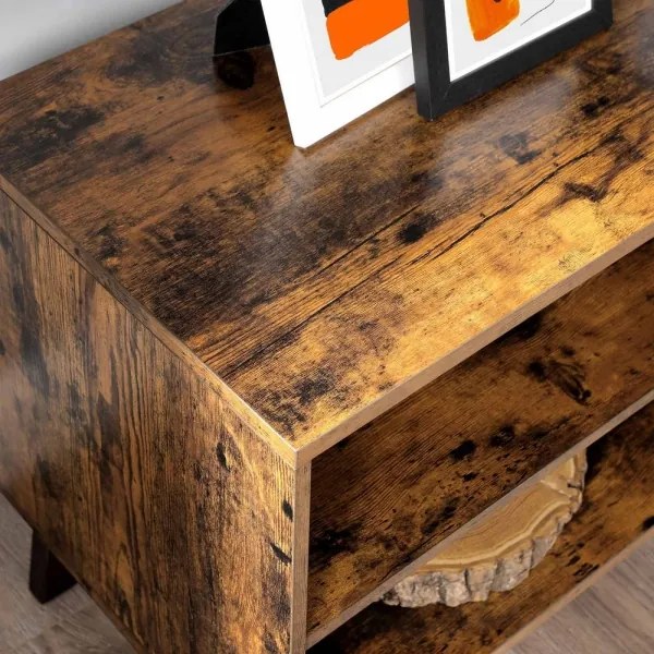 Televízny stolík BASTOR hnedý/čierny