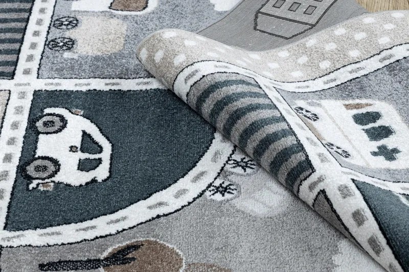 Dywany Łuszczów, Detský kusový koberec Fun Strade grey, 240x330, šedá, detská izba