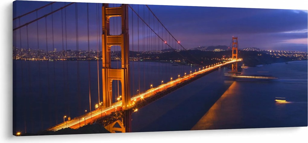 Obraz - Golden Gate Bridge (120x50 cm)