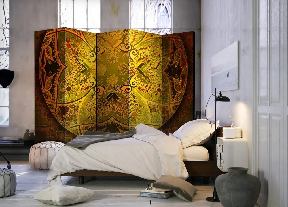 Artgeist Paraván - Mandala: Golden Power II [Room Dividers]