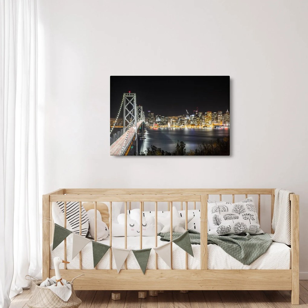 Obraz Brooklynského mostu a New Yorku (90x60 cm)