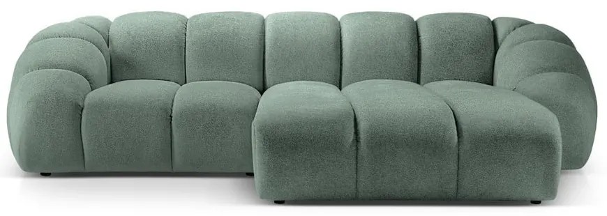 Svetlozelená rohová pohovka (pravý roh) Diana – Micadoni