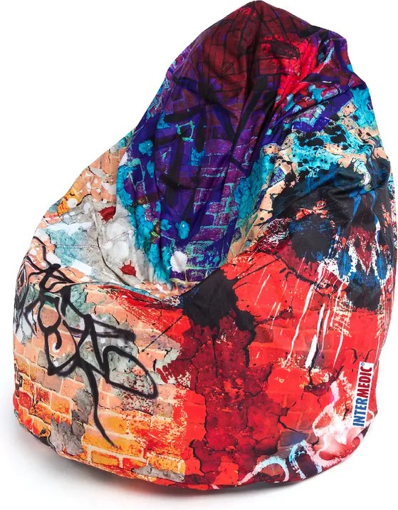 INTERMEDIC SK Sedací vak Mega Sako Modern Polyester - DG57 - Graffiti