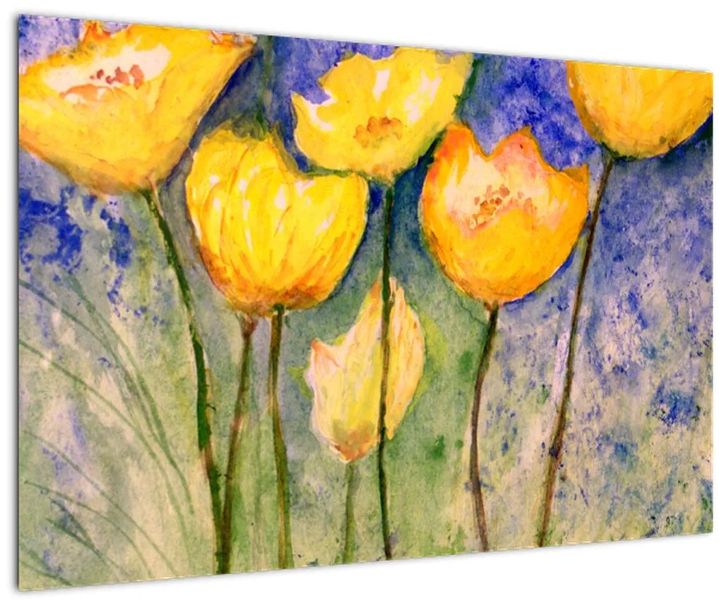 Obraz - Žlté tulipány (90x60 cm)