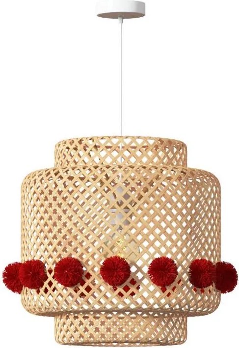 Atmosphera - Luster na lane LIBY 1xE27/25W/230V bambus