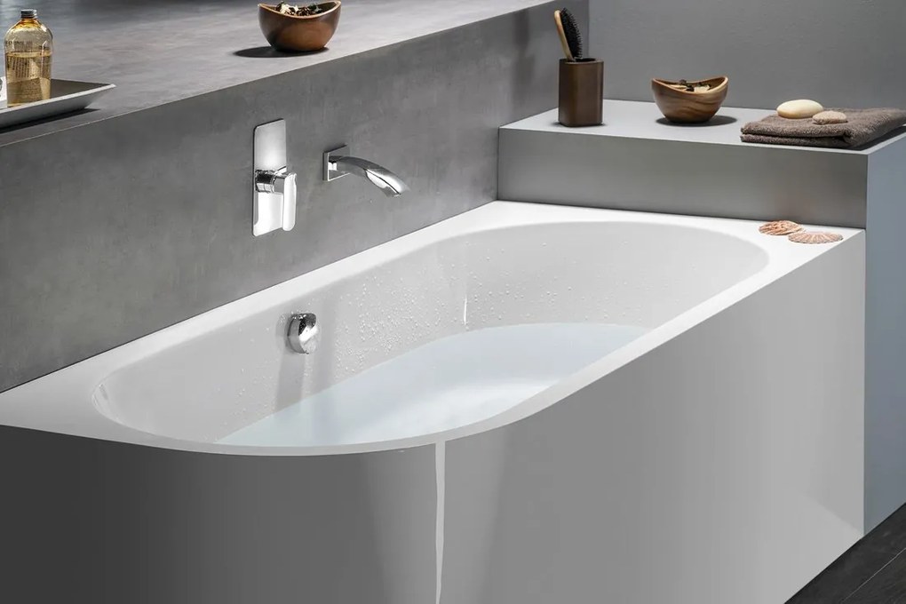 Polysan Polysan, CASCATA L MONOLITH obdĺžniková vaňa 180x80x60cm, kaskáda nerez, 73836ML.100