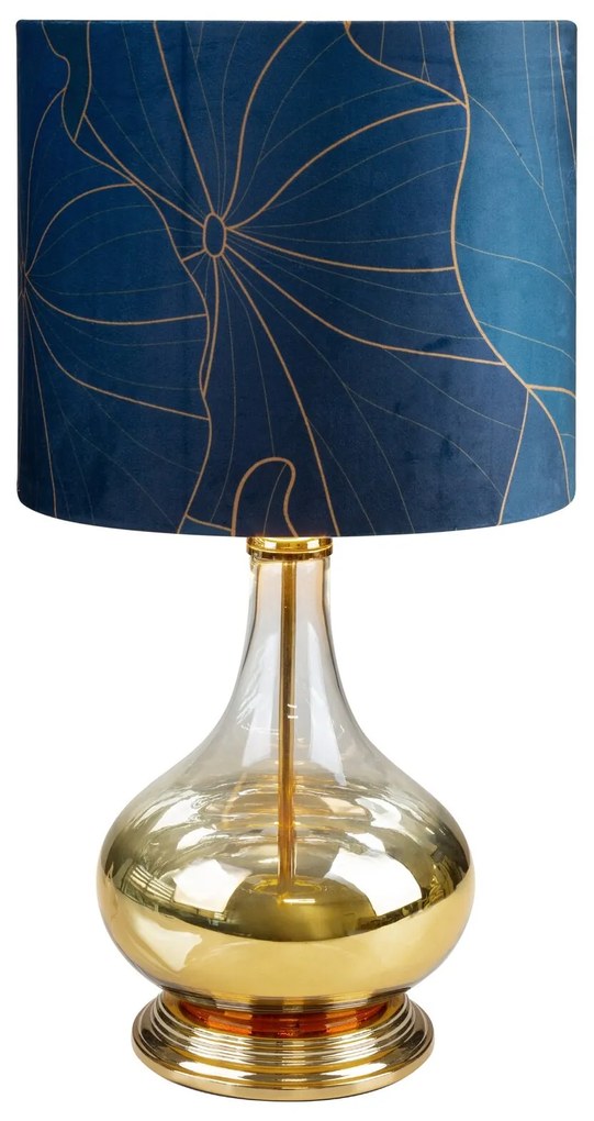 Stolná lampa Limited Collection Lotos2 32x61 cm tmavomodrá