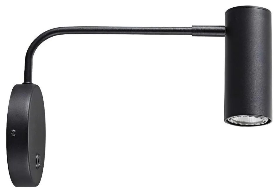 Zuma Line 20034-BK - Nástenné svietidlo TUBO WL 1xGU10/50W/230V čierna