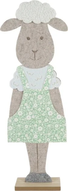 Veľkonočná dekorácia FELT OVCA 50 cm - viac farieb Farba: Zelená