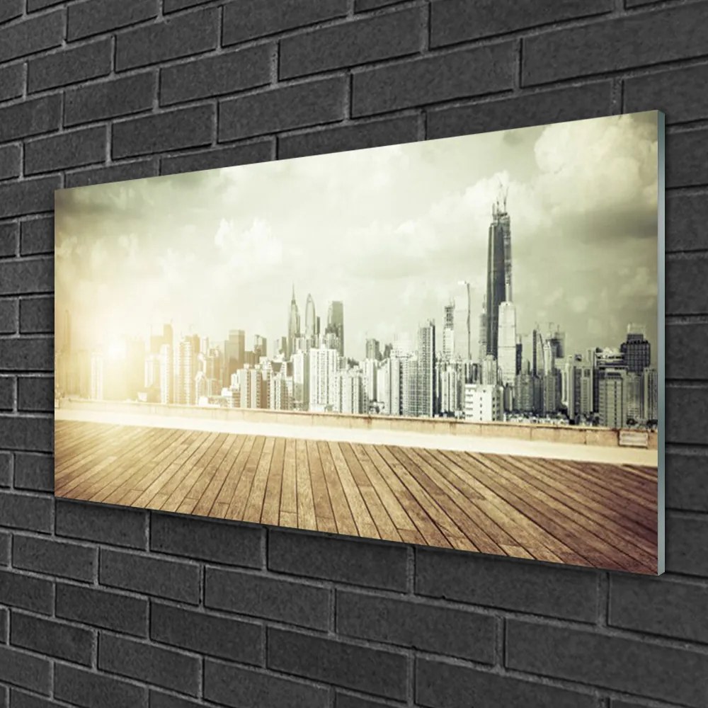 Skleneny obraz Mesto new york paneláky 100x50 cm 2 Prívesky