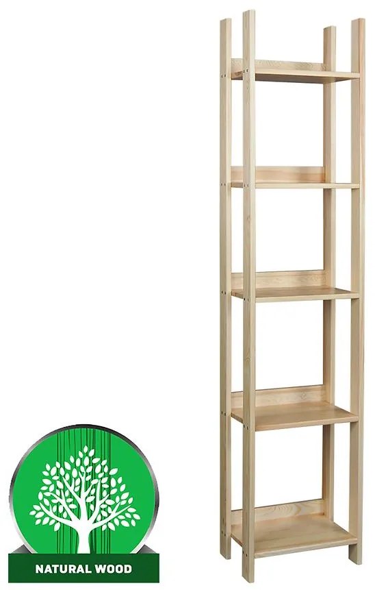 Regál 60 borovica lak