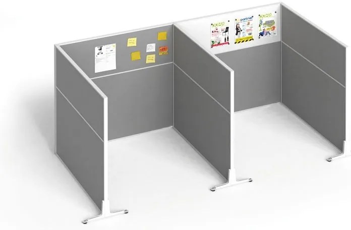Samostatný paraván CF, magnetický/MDF, 1200 x 1200 mm