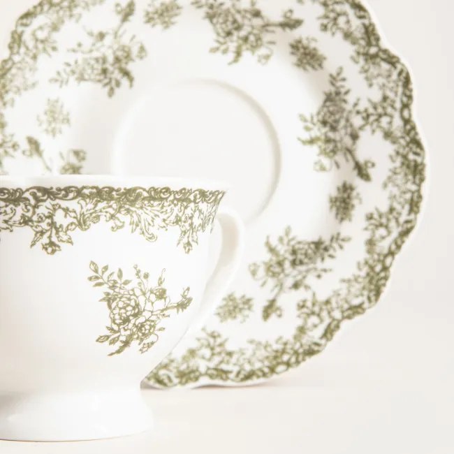 Šálka LOURRY s podšálkou, zelená 762727 200 ml