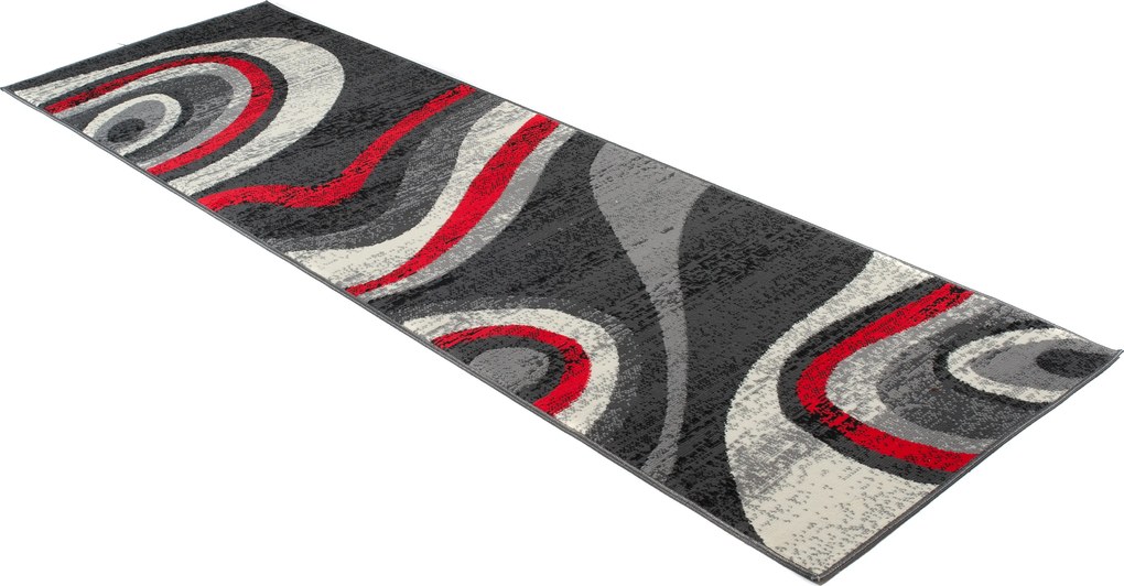 TA Koberec D317A TMAVO ŠEDÁ LACNÝ PP CRM Rozmer: 80x250 cm