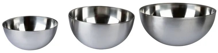 Ernesto®  Súprava misiek z nehrdzavejúcej ocele, 3-dielna + Príbor z ušľachtilej ocele, 16-dielna súprava  (800006909)