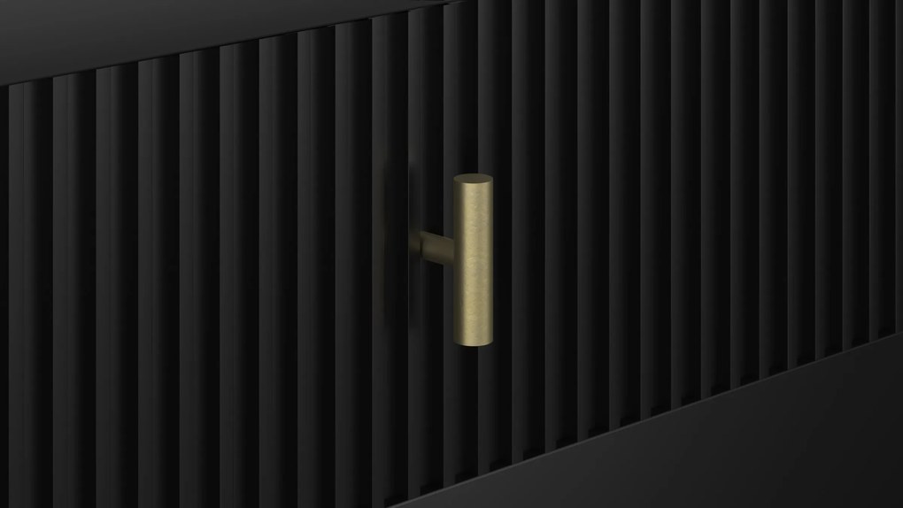 Komoda Maggiore 154,5 cm čierna/zlatá