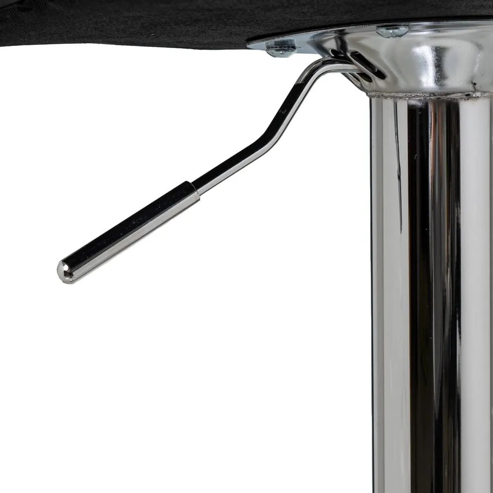 Čierne barové stoličky s nastaviteľnou výškou z imitácie kože v súprave 2 ks (výška sedadla 93 cm) – Casa Selección