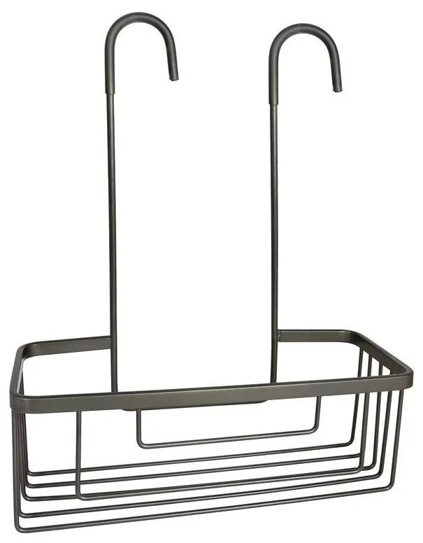 Gedy - Závesná polica do sprchy SMART 37,5x30 cm metalická sivá