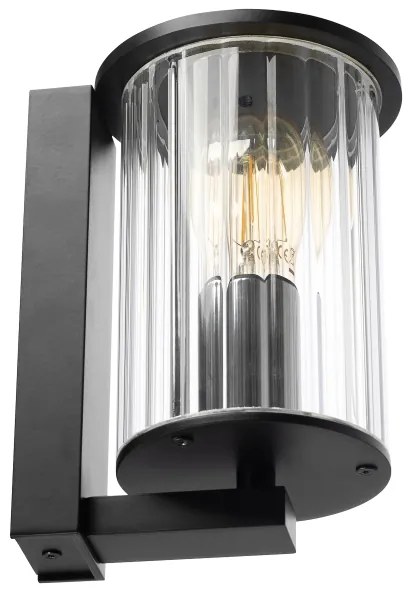 Argon 8748 - Vonkajšie nástenné svietidlo NORFOLK 1xE27/15W/230V IP44 čierna