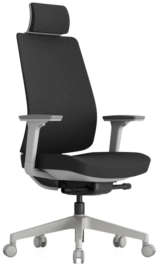 KREDE Kancelárska stolička K50 SP WHITE čierna